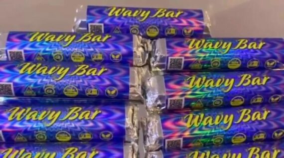 Dark Chocolate Wavy Bar For Sale